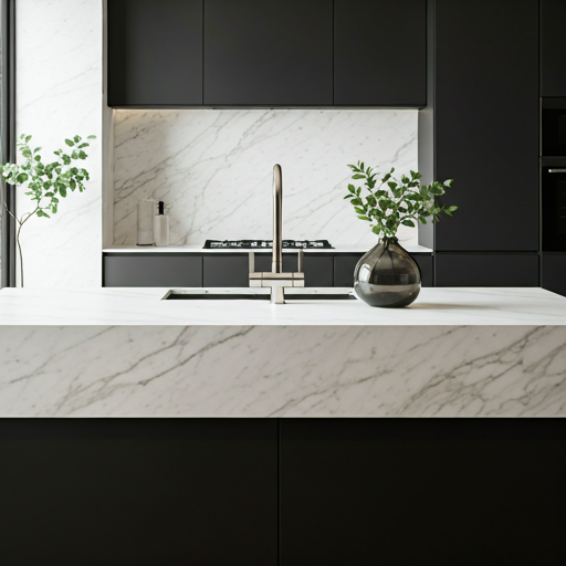 Ultra-modern clean kitchen
