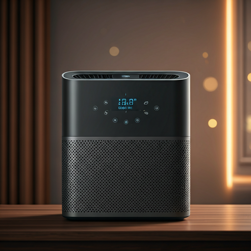 Premium air purifier with digital display